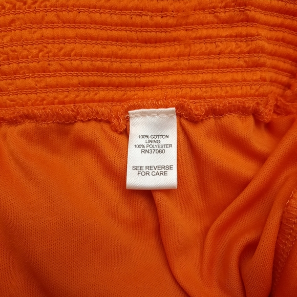 Orange lace midi skirt with lining - Picture 4 of 11